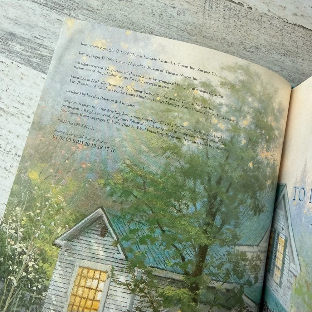 Vintage Thomas Kincade Grandmother’s Memories Journal (1999) Journaling Keepsake